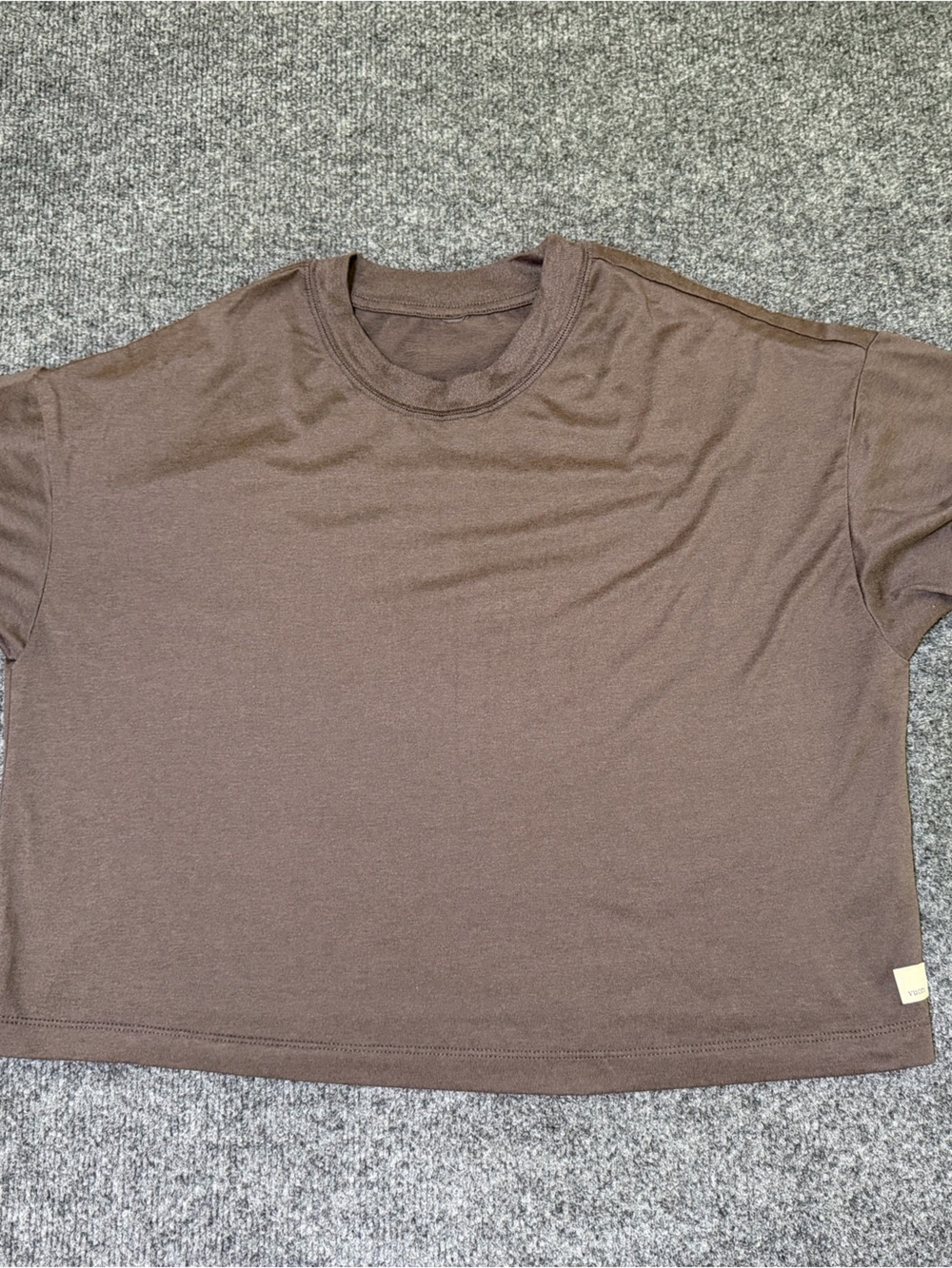 Vuori Short-Sleeve Crew Tee in Brown